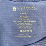Buffbunny Collection BuffBunny Blue Fitted Raglan Long Sleeve Tee Photo 2