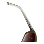 Kathy Van Zeeland White and Brown Sunglasses with Gradient Lenses Photo 6