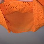 Downeast  orange cotton lace office midi pencil skirt Photo 2