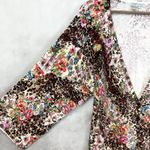 Alberto Makali Womens Cardigan M Leopard Floral Boho Viscose Stretch Mobwife Photo 1