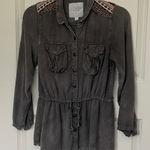 Maurice's  Premium Gray Mineral Wash Utility Jacket Large Photo 0