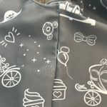 Disneyland or world cropped aesthetic gray icons women’s tank top stretch XS Photo 2