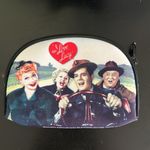 I Love Lucy Shoulder Bag and Makeup Case Black Photo 7