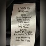 CAbi NWT  | Black Tan Wool Blend Tweed Biker Jacket Blazer Cropped Moto Jacket Photo 4