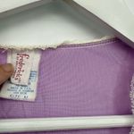 Frederick's of Hollywood Vintage Purple Nylon Lace Long Robe Coquette Medium Photo 3