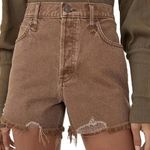 Free People We The Free Makai Brown Denim Shorts  Photo 0