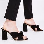 Loeffler Randall  Coco Black Suede Heel Sandals Photo 0