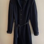 Ann Taylor Long Black Button Up Jacket Photo 0