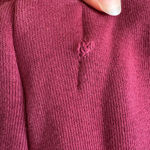 Women's Les Tien Bella Bell Bottom STRUCTURED FLEECE Sweatpants burgundy XS Red Photo 7