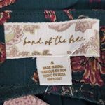 Band of Gypsies Band of the Free Green and Oxblood Paisley Boho Tiered Mini Dress NWT Size Small Photo 6