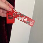 Hot Kiss Pull On Velvet Pant Wine Red L Photo 9