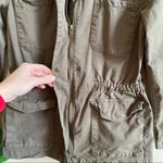Hinge Utility Jacket Zip Front Army Green Women's Size Small Photo 4