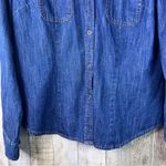 Faded Glory  Vintage Med Lightweight Denim Snap Front Shirt w/Snap Pockets & Cuff Photo 3