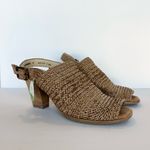 Paul Green The Lovely Sandals in Woven Tan Brown Leather Photo 2