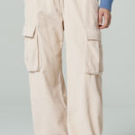 8 Seconds Corduroy Wide Leg Cargo Pants Ivory Size 64 Photo 0