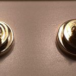 Tory Burch NEW  Gold/Blue/Green Malachite dangle earrings with Dust bag Photo 4