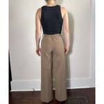 Open Edit  High Waist Wide Leg Trousers in Deep Tan Size XS Photo 2