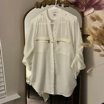 Calvin Klein  White Long Sleeve Button-Up Photo 0