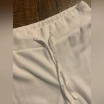Brandy Melville John Galt white terry cloth sweatpants size small one size Photo 3