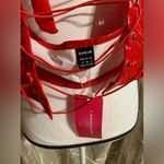 SheIn Iconic Red Latex Like Halter Top Photo 8