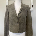 Rare Vintage Mollie Parnis Ultra Suede Blazer Gray Size XS Photo 0