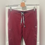 FIGS  Yola Scrub Technical Collection Pant Women S/P Burgundy Photo 1
