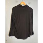 Cuyana  Pima Cotton Modal Black Long Sleeve Button Down Shirt Size Medium Photo 5