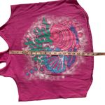 Vintage 90s Sleeveless Pink Beach Summer Seashell Tied Back Racer Back Top Size M Photo 4