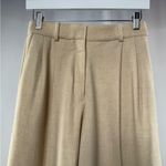 Babaton 100% Wool High Waisted Pleated Pants in Bone Cream Size 4 Photo 4