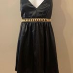 Francescas Amelia Pearl Embellished Baby Doll Formal Dress SZ Medium Black Photo 1