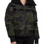 Kendall + Kylie  Jenner Sucre Camo Full-Zip Puffer Down Jacket Women’s Large GUC Photo 0