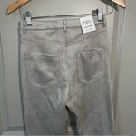 ZARA  SLIM FAUX SUEDE SLIT‎ FLARE PANTS Photo 4