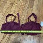 Monday Swimwear Clovelly Bikini Top in Burgundy Red Size XL Photo 7