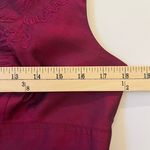 Adrianna Papell  Maroon Sleeveless V-neck Silk Cocktail Dress Elegant Size 10 Photo 8