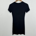 BP. Women's XS Black Ribbed Knit Bodycon Mini Dress Short Sleeve‎ Casual Photo 5