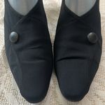 PREVATA Made in Italy‎ Black Stretch Fabric Leather Trim Kitten Heels Size 8.5 Photo 1