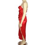 Amanda Uprichard NEW Jasalina Silk Maxi Dress, Poppy Red, Large Photo 6