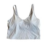 Lululemon  Women’s 6 Align Crop Tank Top Light Blue Linen‎ Pastel Built In Bra Photo 1