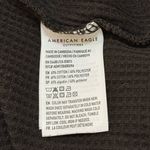 American Eagle  black waffle knit long sleeve women’s size large Photo 5