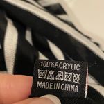 infinity Black White Striped  Circle Scarf Wrap Photo 4