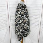 Erin London Vintage 90s Jacquard Tapestry Jungle Print Blazer Jacket Black Med Photo 2