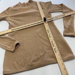 Abercrombie & Fitch Sweater Womens Medium Brown Tan Ribbed Knit Mock Neck Photo 5