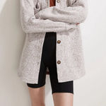 Madewell  MWL (Re)sourced Sweater Fleece‎ Shirt-Jacket in Heather Pale Thistle XS Photo 0