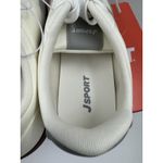 New J Sport Cecily Women’s Sneaker Suede White/Grey Low Top Shoes Size 6.5 US White Photo 5