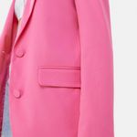Bershka Pink Boyfriend Oversize Mom Blazer Photo 1