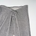 Ann Taylor Factory Cream & Black Striped Knit Hem Textured Top Photo 3