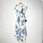 Lulus  French Countryside White Floral Print High-Low Dress Size XS NWT Photo 3