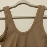 Abercrombie & Fitch Tan Ribbed Scoop Neck Bodysuit Medium Photo 1