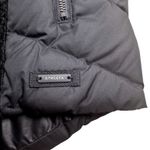 Athleta  Goose Down Puffer Vest Fleece Trim Black Full Zip Womens Size Small Photo 2