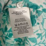 Anthropologie MAEVE Islet Teal and Cream Floral Button Up Blouse Size S Photo 7